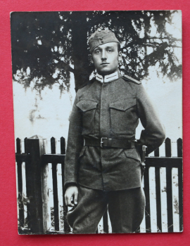 Foto Militär / 1918-1940 / soldat / Uniform / Messer